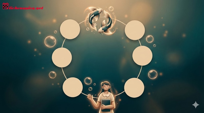 Sự kh&aacute;c biệt giữa Song Ngư th&aacute;ng 2 v&agrave; th&aacute;ng 3: Giải m&atilde; bản đồ sao theo ng&agrave;y sinh