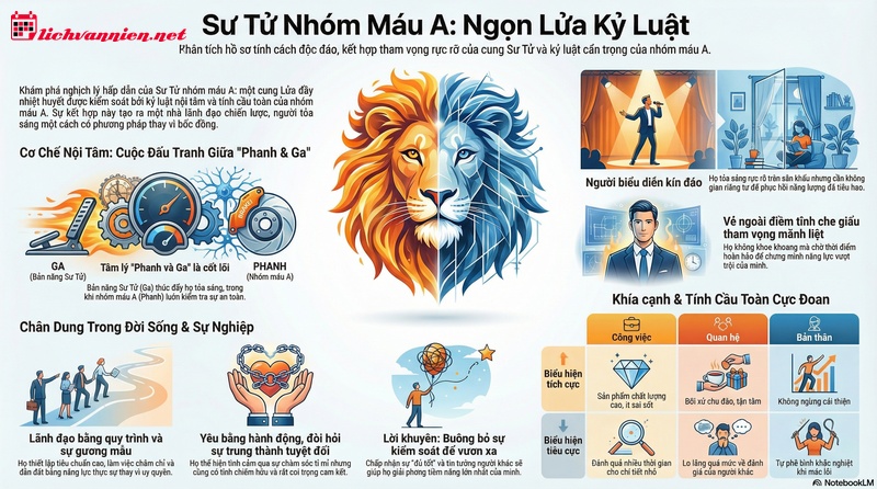 Sư Tử Nh&oacute;m M&aacute;u A: Giải M&atilde; Vị Vua C&oacute; Kế Hoạch V&agrave; Những M&acirc;u Thuẫn Nội T&acirc;m Th&uacute; Vị