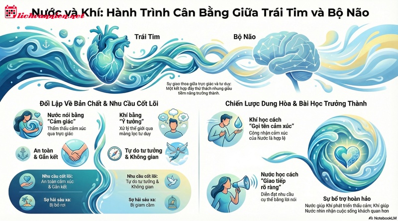 Sự tương hợp giữa Nguy&ecirc;n tố Nước v&agrave; Nguy&ecirc;n tố Kh&iacute;: Khi Cảm x&uacute;c gặp L&yacute; tr&iacute;