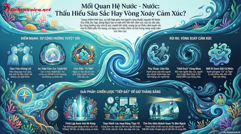 Sự tương hợp giữa Nguy&ecirc;n tố Nước v&agrave; Nguy&ecirc;n tố Nước trong chi&ecirc;m tinh học