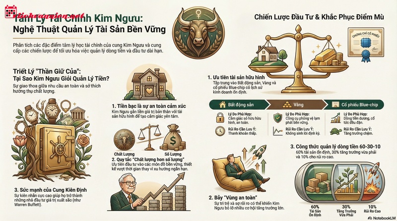 Giải M&atilde; Tư Duy T&agrave;i Ch&iacute;nh Của Cung Kim Ngưu: Từ An To&agrave;n Đến Thịnh Vượng