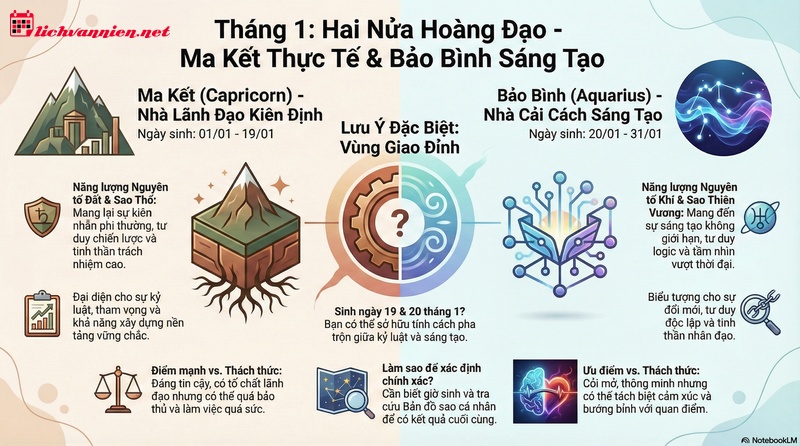Th&aacute;ng 1 L&agrave; Cung G&igrave;? Giải M&atilde; B&iacute; Ẩn Về T&iacute;nh C&aacute;ch V&agrave; Vận Mệnh Hai Cung Ho&agrave;ng Đạo Đầu Năm
