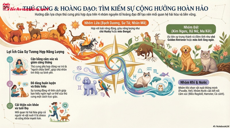 Th&uacute; cưng v&agrave; 12 cung ho&agrave;ng đạo: T&igrave;m kiếm bạn đồng h&agrave;nh hợp năng lượng