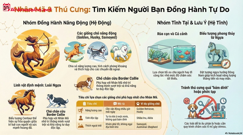 Cung Nhân Mã nuôi con gì hợp nhất để "chiều chuộng" tâm hồn tự do?