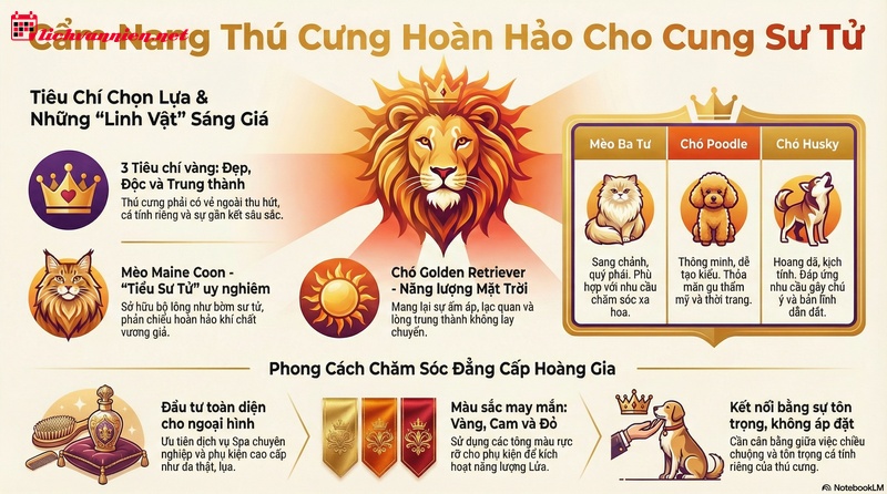 Th&uacute; cưng của cung Sư Tử: Chọn bạn đồng h&agrave;nh xứng tầm kh&iacute; chất vương giả