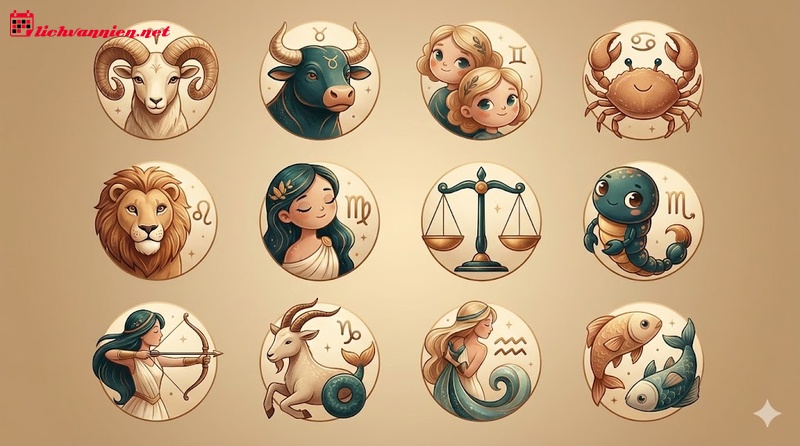 Sự giao thoa huyền b&iacute;: Giải m&atilde; t&iacute;nh c&aacute;ch 12 Cung Ho&agrave;ng Đạo theo Học thuyết nh&oacute;m m&aacute;u