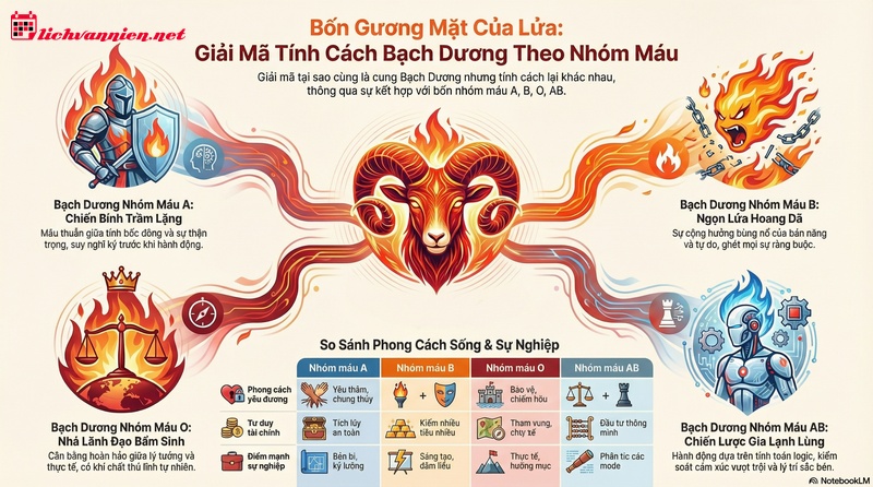 T&iacute;nh c&aacute;ch Bạch Dương qua 4 nh&oacute;m m&aacute;u: Khi Lửa chiến binh gặp gỡ sự đa dạng sinh học