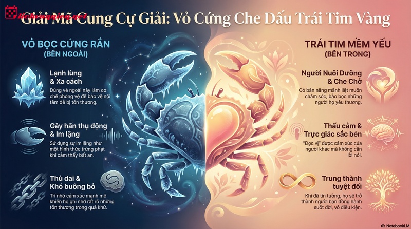 Cung Cự Giải (Cancer): Giải m&atilde; t&iacute;nh c&aacute;ch dưới lớp vỏ cứng v&agrave; tr&aacute;i tim nhạy cảm