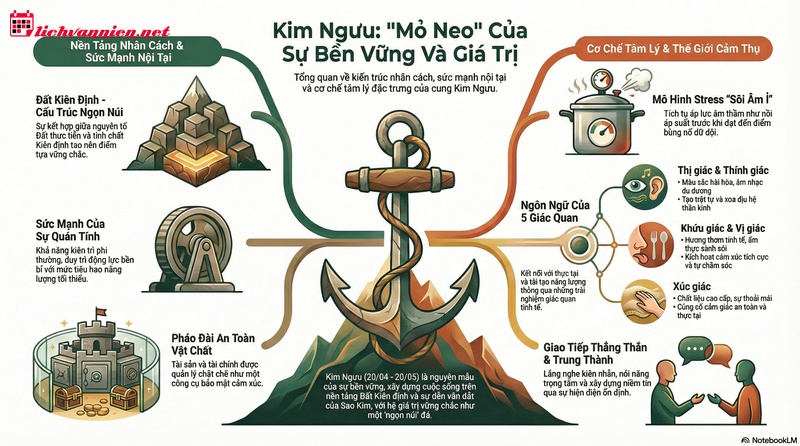 Giải M&atilde; Chiều S&acirc;u Nh&acirc;n C&aacute;ch Kim Ngưu: Biểu Tượng Của Sự Ki&ecirc;n Tr&igrave; V&agrave; Ổn Định