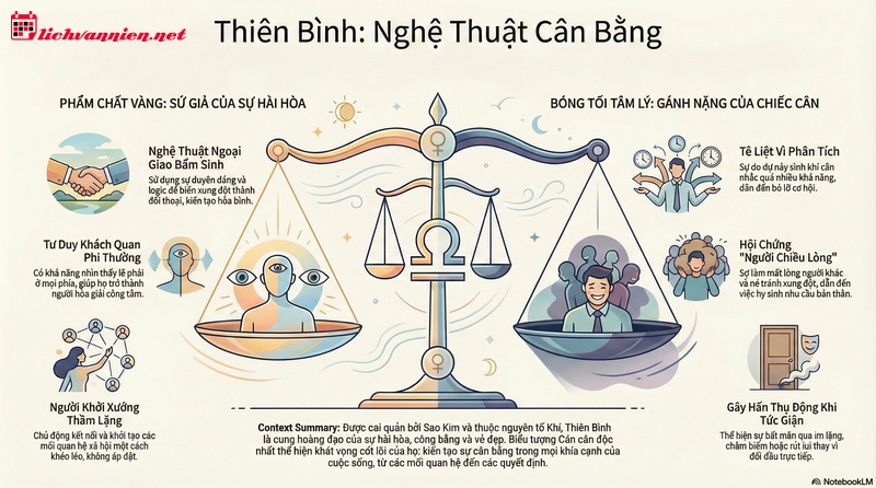 Giải m&atilde; t&iacute;nh c&aacute;ch cung Thi&ecirc;n B&igrave;nh: Bậc thầy ngoại giao hay Kẻ do dự kinh ni&ecirc;n?