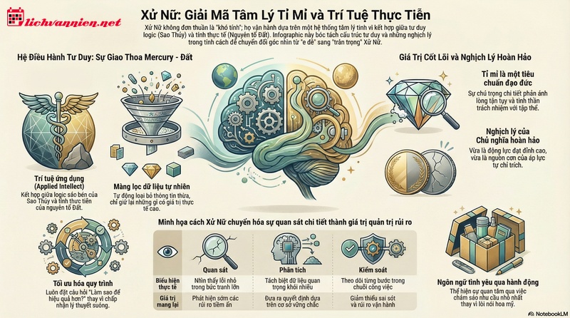 Giải m&atilde; t&iacute;nh c&aacute;ch cung Xử Nữ: Tr&iacute; tuệ thực dụng v&agrave; l&ograve;ng tận tụy
