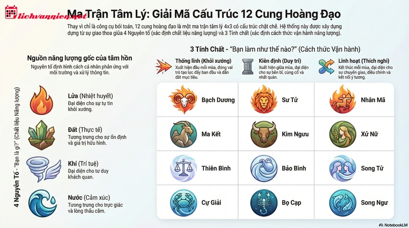 Giải m&atilde; t&iacute;nh c&aacute;ch 12 cung ho&agrave;ng đạo: H&agrave;nh tr&igrave;nh thấu hiểu bản th&acirc;n qua lăng k&iacute;nh chi&ecirc;m tinh