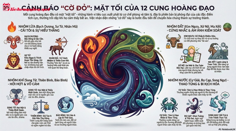 Giải mã tính xấu của 12 cung hoàng đạo: Khi "Mặt tối" trỗi dậy