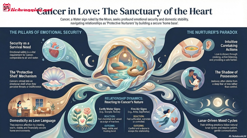 T&igrave;nh Y&ecirc;u Cung Cự Giải: H&agrave;nh Tr&igrave;nh T&igrave;m Kiếm Sự An To&agrave;n V&agrave; Tổ Ấm Vĩnh Cửu