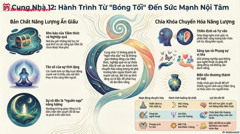 Cung Nh&agrave; 12 v&agrave; Những B&iacute; Mật Ẩn Giấu: &Yacute; Nghĩa Chi Tiết Của C&aacute;c H&agrave;nh Tinh Khi Về Nguồn