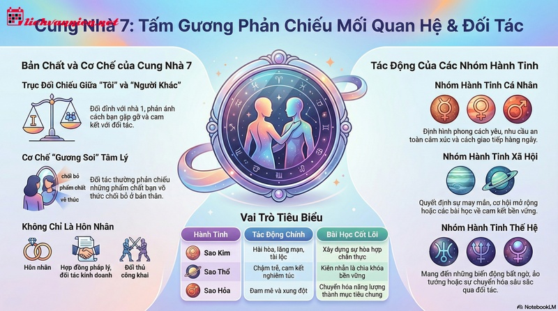 &Yacute; nghĩa c&aacute;c h&agrave;nh tinh trong cung nh&agrave; 7: Giải m&atilde; h&ocirc;n nh&acirc;n v&agrave; đối t&aacute;c
