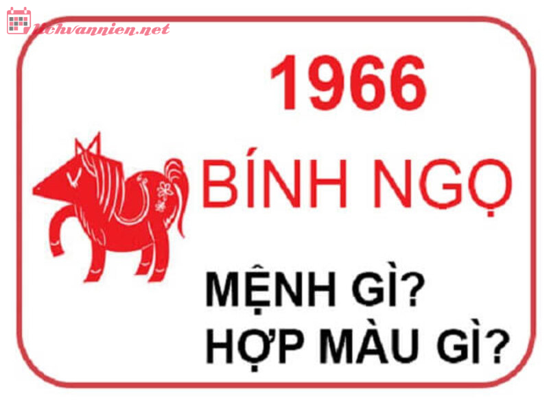 Khám phá ngay màu sắc may mắn cho người sinh năm 1966 (Bính Ngọ) để thay đổi vận mệnh!