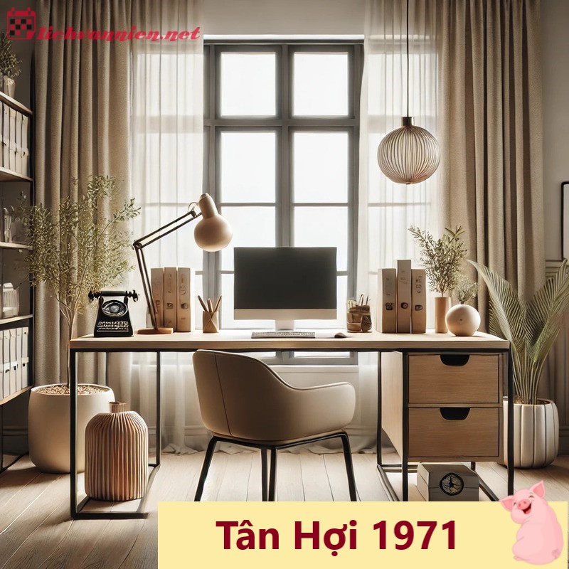 Bật mí hướng đặt bàn làm việc giúp Tân Hợi 1971 thăng tiến và phát tài!