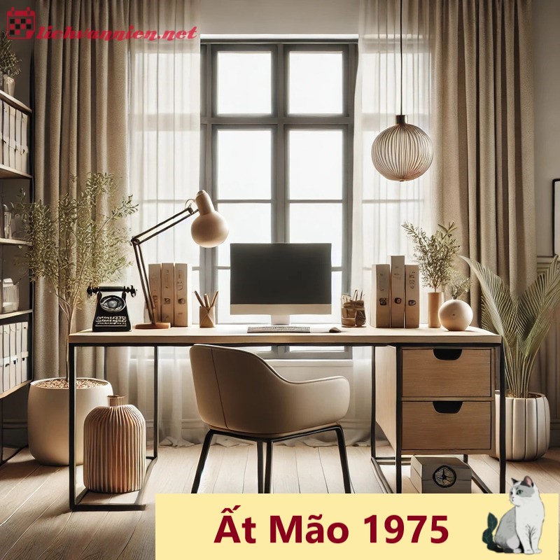 Hé Lộ Bí Mật Phong Thủy: Hướng Bàn Làm Việc Giúp Tuổi Ất Mão 1975 Thu Hút Tài Lộc!
