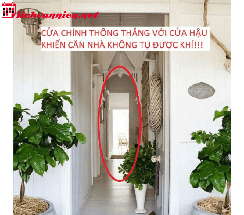 Giải Pháp Phong Thủy Khi Cửa Trước Và Cửa Sau Thông Suốt