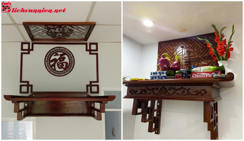 K&iacute;ch Thước B&agrave;n Thờ Treo: Cẩm Nang Lựa Chọn Đ&uacute;ng Chuẩn Phong Thủy