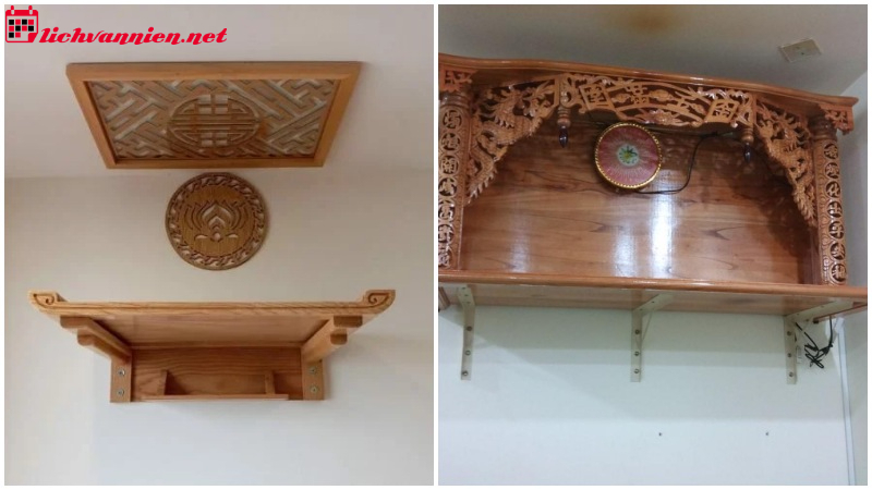 K&iacute;ch Thước B&agrave;n Thờ Treo: Cẩm Nang Lựa Chọn Đ&uacute;ng Chuẩn Phong Thủy