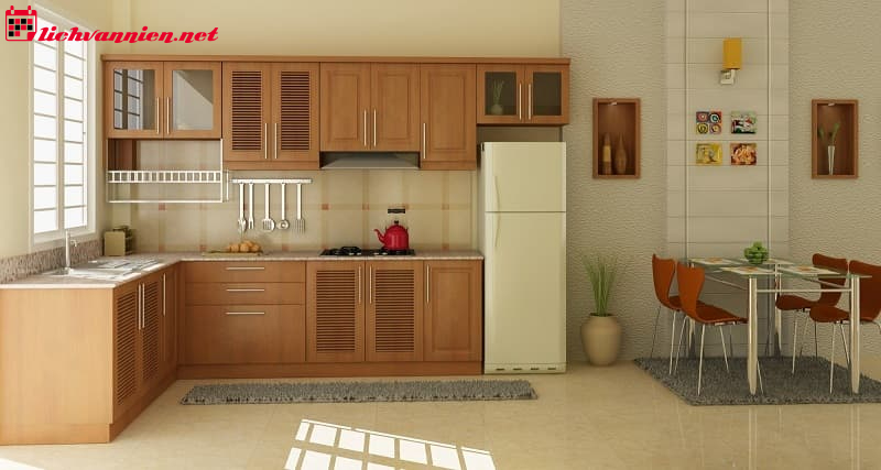 Kích Thước Bếp Chữ L Theo Phong Thủy