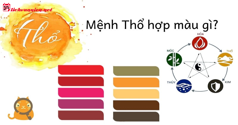 Mệnh Thổ Hợp Màu Gì: Bí Quyết Chọn Sắc Màu Phong Thủy Hợp Mệnh