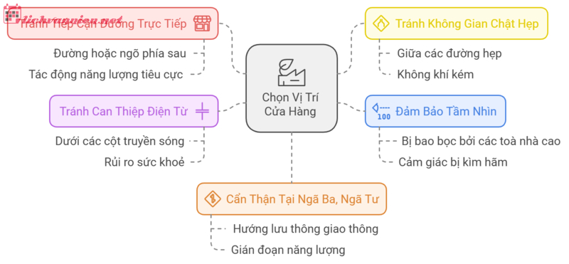 Chọn vị trí cửa hàng hợp phong thủy để kinh doanh thịnh vượng