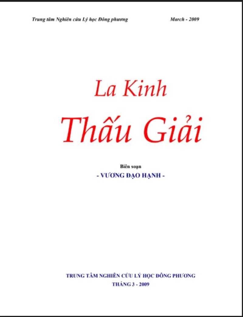 Khám Phá “La Kinh Thấu Giải”: Cuốn Sách Gỡ Mở Mọi Tầng Bí Ẩn Phong Thủy Đông Phương