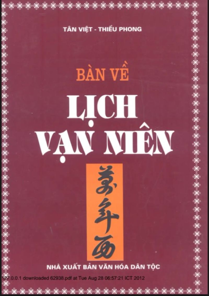 Khám Phá Bí Ẩn Thời Gian Qua Sách "Bàn Về Lịch Vạn Niên" – Cánh Cửa Dẫn Vào Lịch Pháp Phương Đông