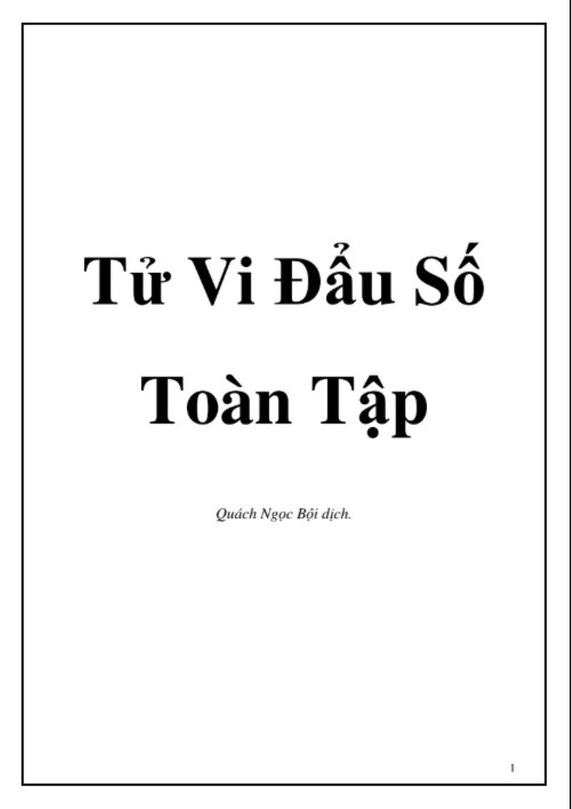 Khám Phá “Tử Vi Đẩu Số Toàn Tập”: Bí Quyết Lập Lá Số, Luận Mệnh, Dự Đoán Đại Hạn Chính Xác Đến Kinh Ngạc!