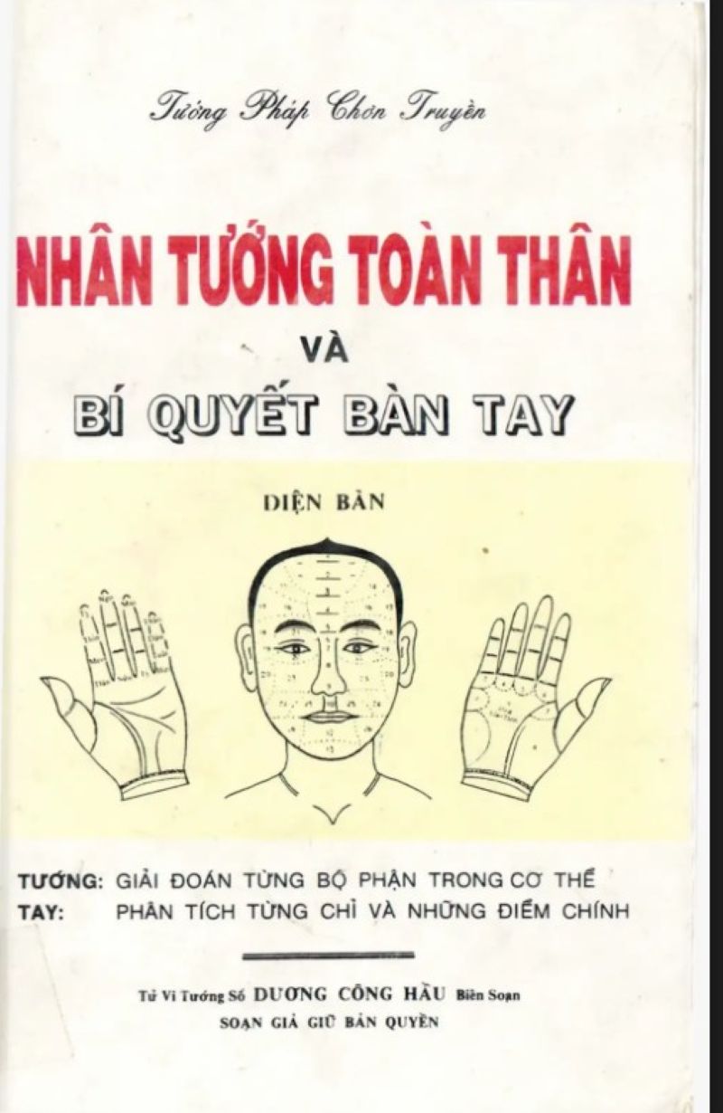 Tiết Lộ Bí Ẩn Vận Mệnh Qua Tướng Toàn Thân và Bàn Tay – Sách Gối Đầu Cho Người Học Nhân Tướng