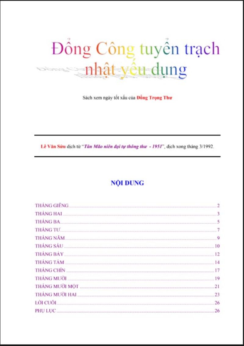 Khám Phá Sách Đổng Công Tuyển Trạch Nhật Yếu Dụng: Bí Quyết Chọn Ngày Tốt Khai Trương, Động Thổ, Cưới Hỏi Chính Xác Nhất