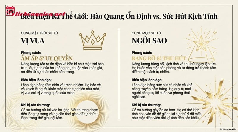 Giải m&atilde; Cung Mặt Trời Sư Tử v&agrave; Cung Mọc Sư Tử: Ai mới l&agrave; Vua?