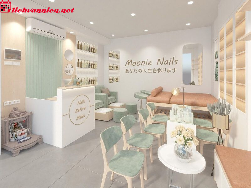 Thiết Kế Tiệm Nail Theo Phong Thủy Hợp Mệnh Đón Tài Lộc