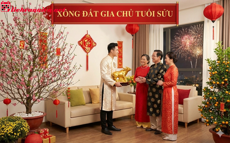 X&ocirc;ng Đất Gia Chủ Tuổi Sửu - B&iacute; Quyết Đ&oacute;n T&agrave;i Lộc Đầu Năm Sung T&uacute;c