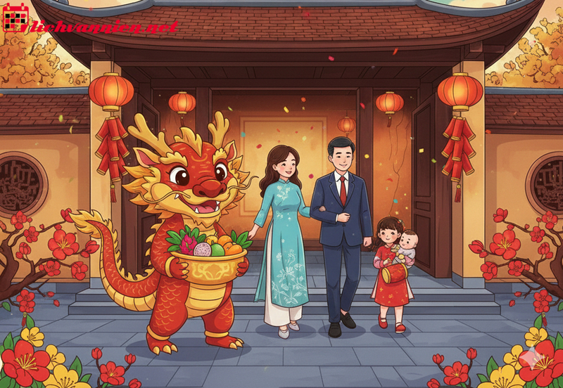 Xông Đất Gia Chủ Tuổi Thìn - Bí Quyết Đón Lộc Đầu Năm Hanh Thông